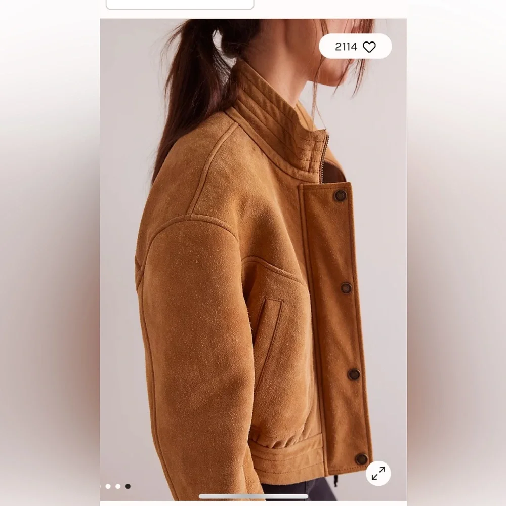We The Free Tan Bomber Jacket - Picture 8 of 13